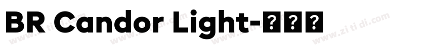 BR Candor Light字体转换